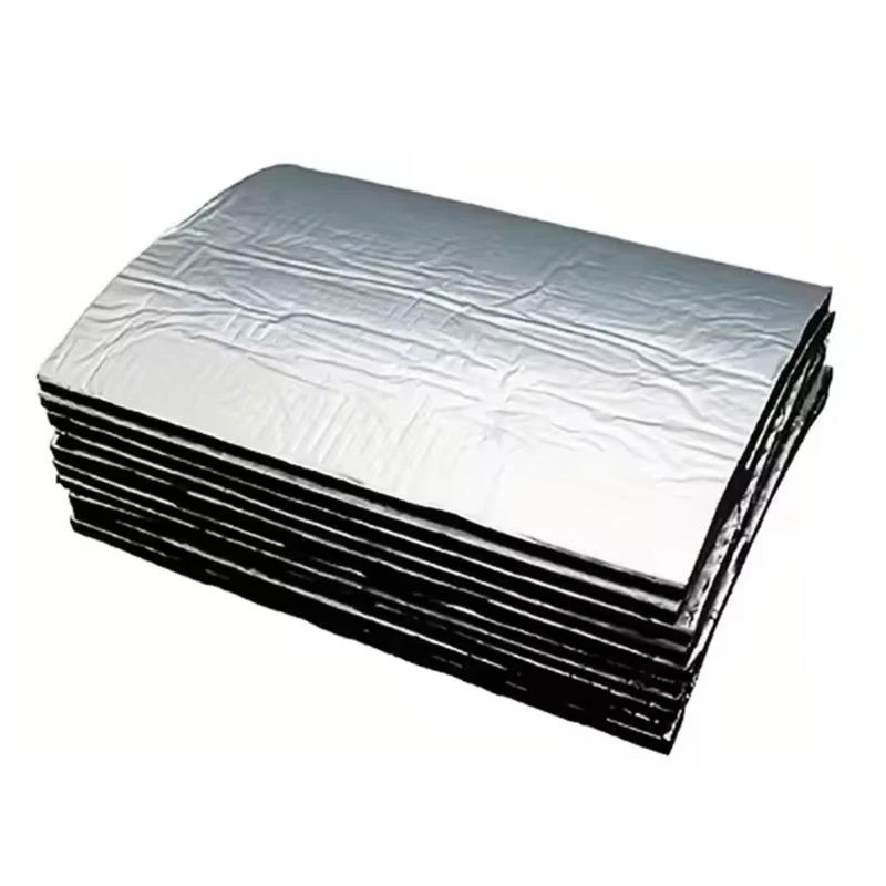 Pack Of 10 Sound Insulation Mats Butyl Adhesive Foam Suitable for Car Interior Comfort and Noise Dampening Heat Transfer