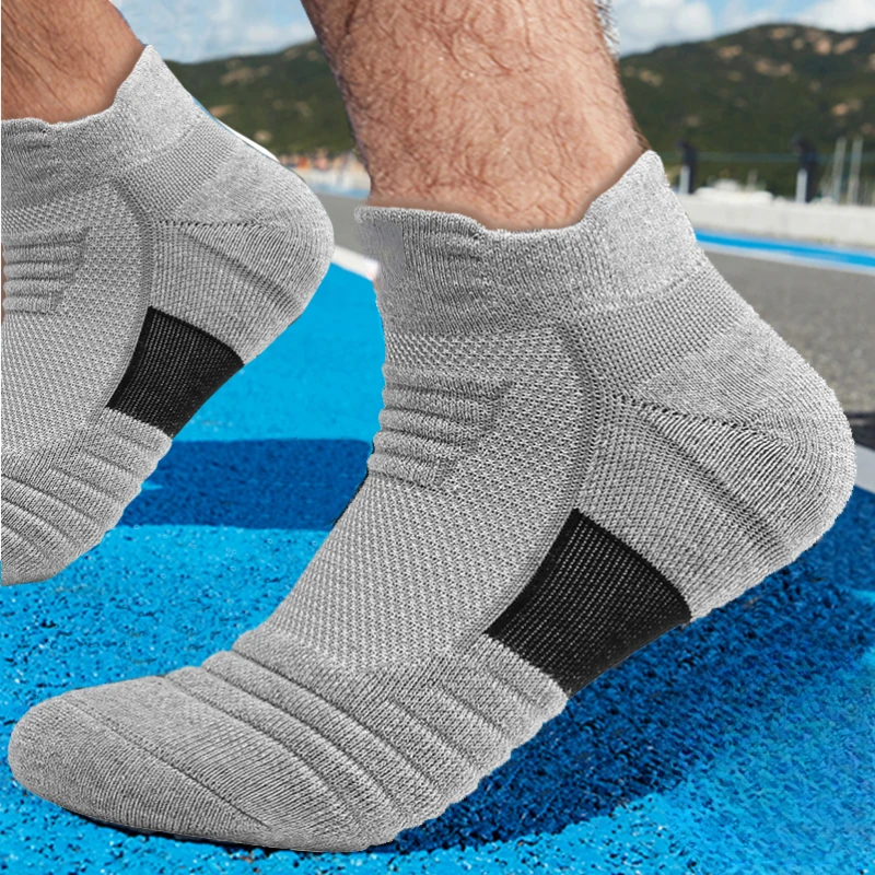 Anti-slip Football Socks Men Women Cotton Sock Short Long Tube Soccer Basketball Sport Socks Breathable Deodorous Socks 39-45