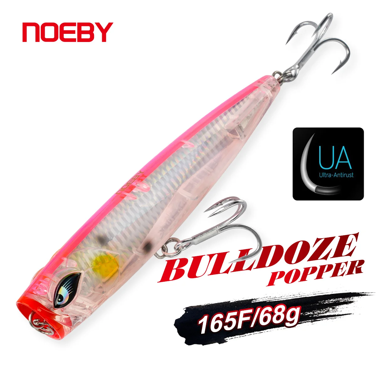 

Noeby Popper Fishing Lure 165mm 68g Topwater Walker Spinning Jerkbait 4X Hooks Artificial Hard Bait Big Game Tuna Fishing Lures