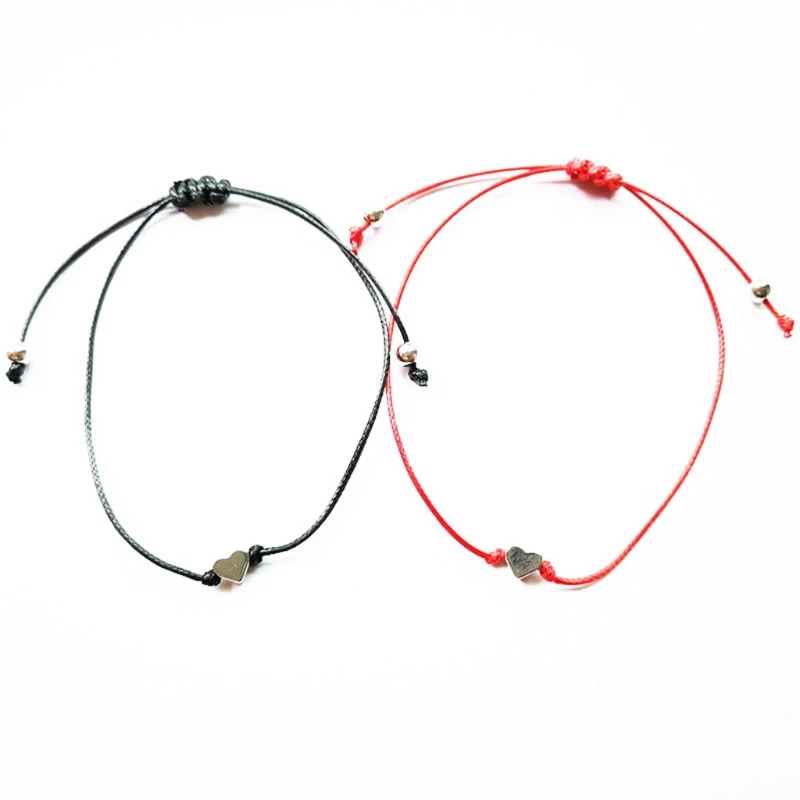 Couple Special Heart Bracelet Gift for Boy/Girlfriend Alloy Bracelet Adjustable