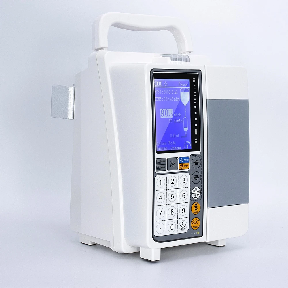 Инфузионный насос Resoxy HF-710B, регулируемые параметры, точность ±5%, 4 медицинских режима, 1200 мл/час, 10-часовая автономная работа, ЖК-экран