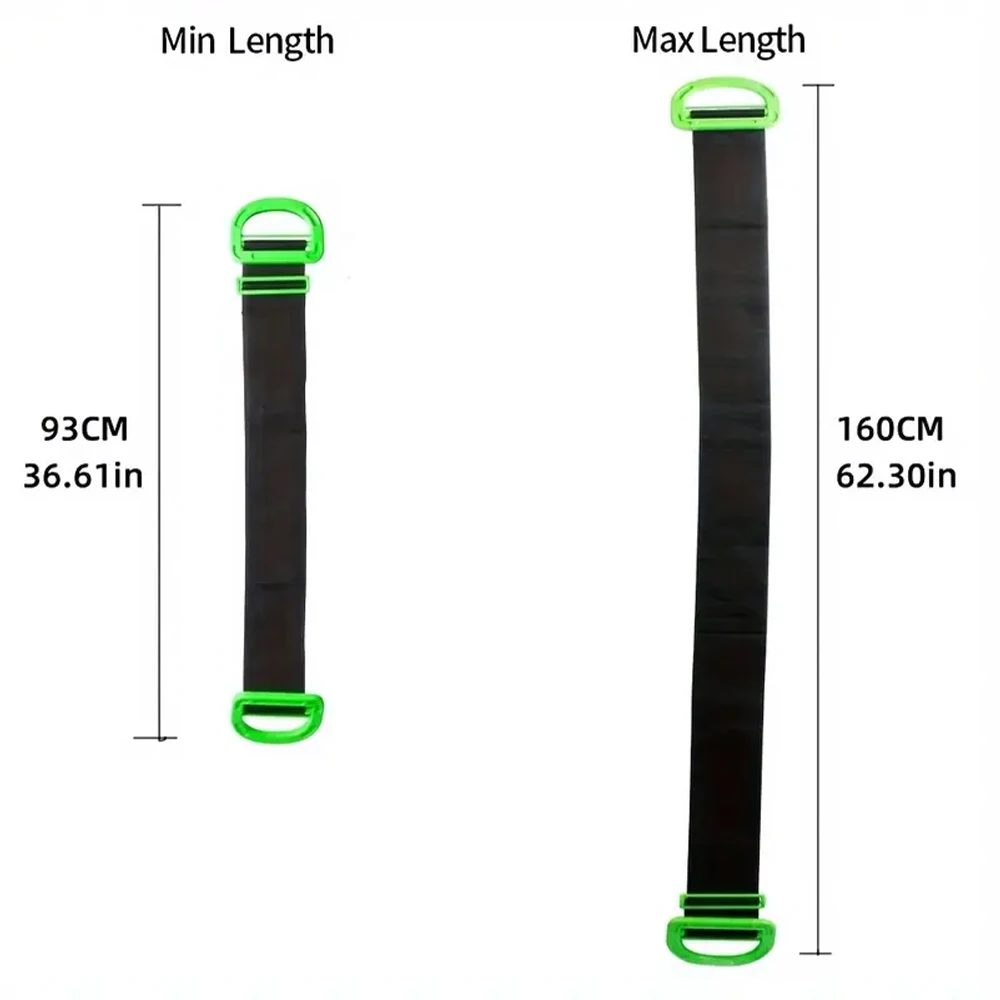 1/2 قطعة حزام متحرك قابل للتعديل يحمل دعم 600 رطل ثقيل للأثاث والصناديق والبناء بمقابض متينة