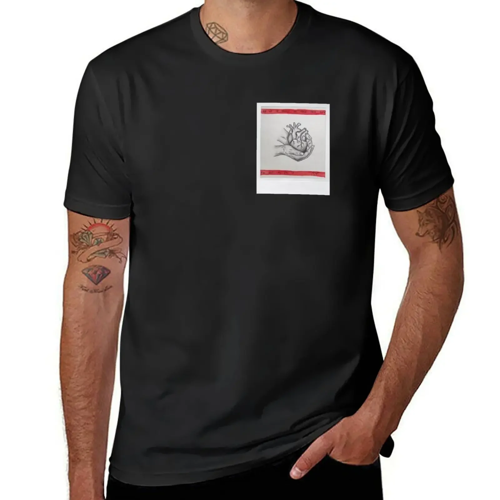 

A Little Heart T-Shirt blue archive vintage graphic tee anime figures tee shirts for men