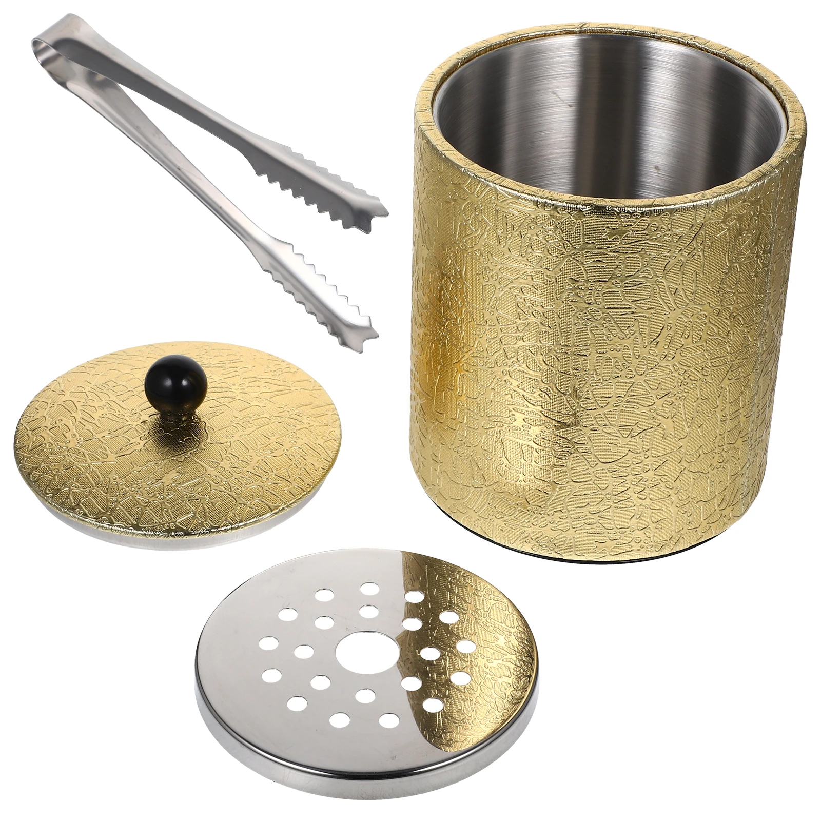 

Stainless Steel Ice Bucket Golden Cooling Beer Bar Party Beverage Tool Thickened Large Capacity