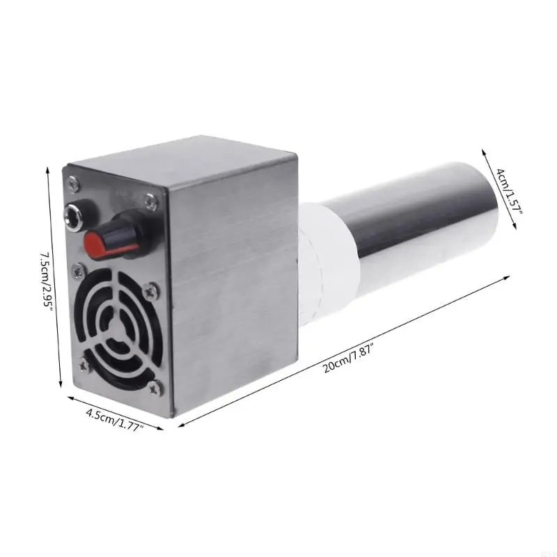 A2UD ที่มีประสิทธิภาพ 12V USB Blower 2Motors Fan US Adapter ปรับได้สำหรับเตาฟืน