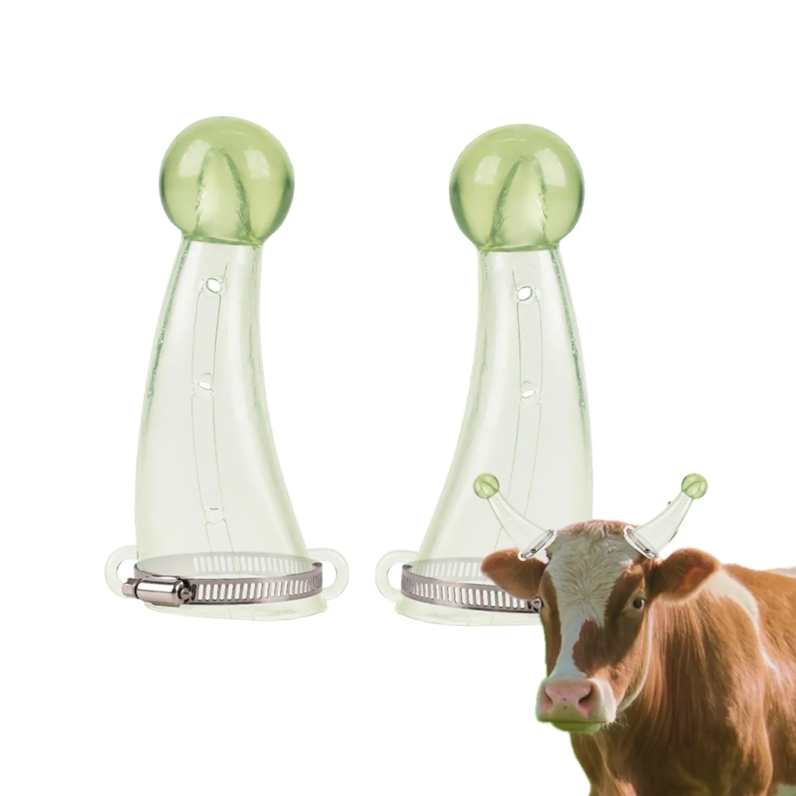 Silicone Horn Shield Protective Calf Cover Flexible Anti Fight Goats Cattle Bull Farming Horn Protector for Animal Use