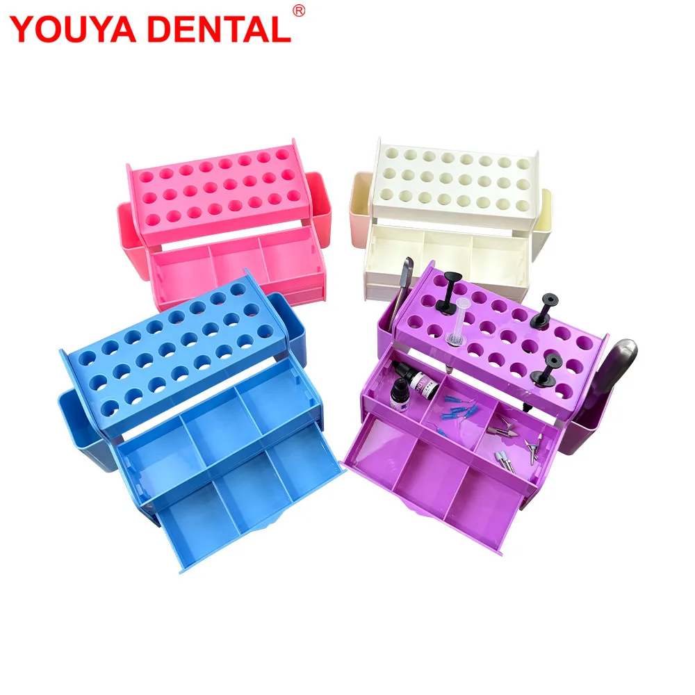 1pc Multifunctional Dental Syringe Resin Composite Applicator Dispenser Adhesive Holder Dentist Instrument Storage Box Organizer