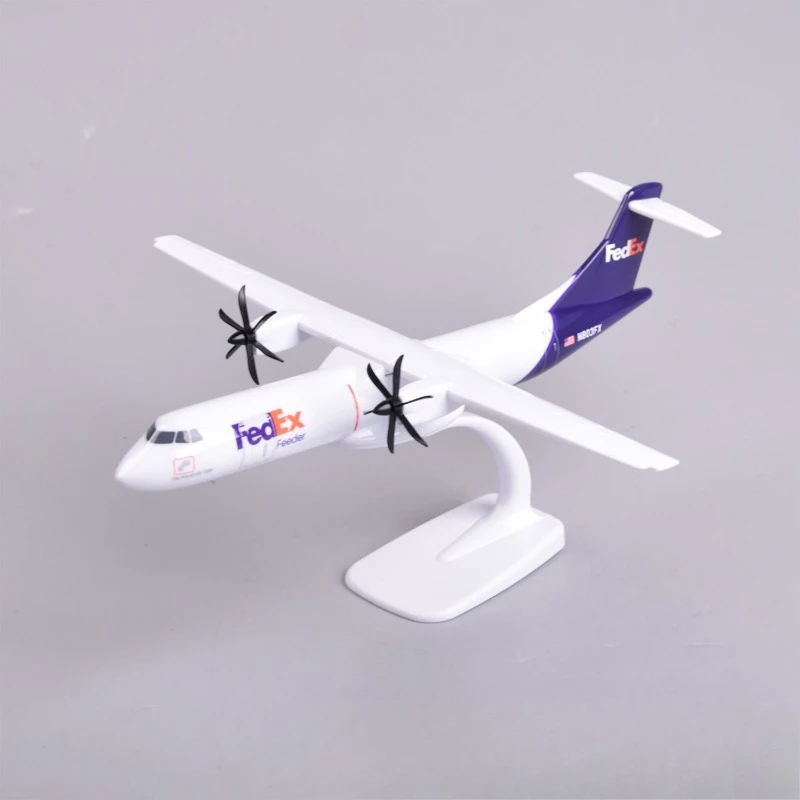 

1Pcs 20CM Fedex Express ATR Aircraft Model Aircraft Die Casting Metal Aircraft Collection Gift, Federal Desktop Ornament