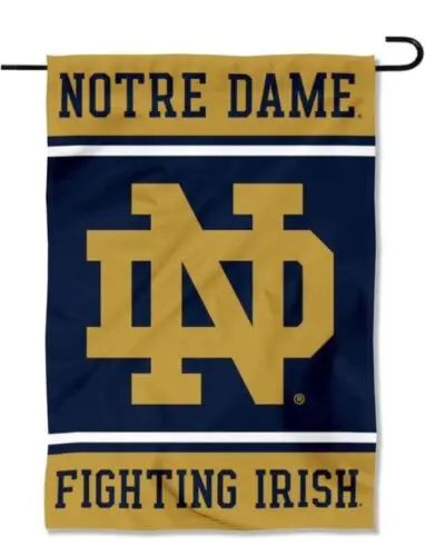 Notre Dame Fighting Irish  GARDEN FLAG 12” X 18” Notre Dame Garden Flag