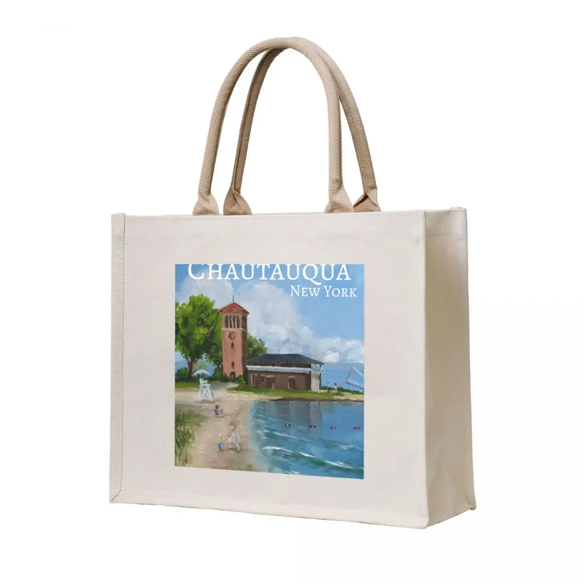 

Chautauqua, New York (title) Tote Bag sac pour femme Portable shopping bag bags for women personalized tote
