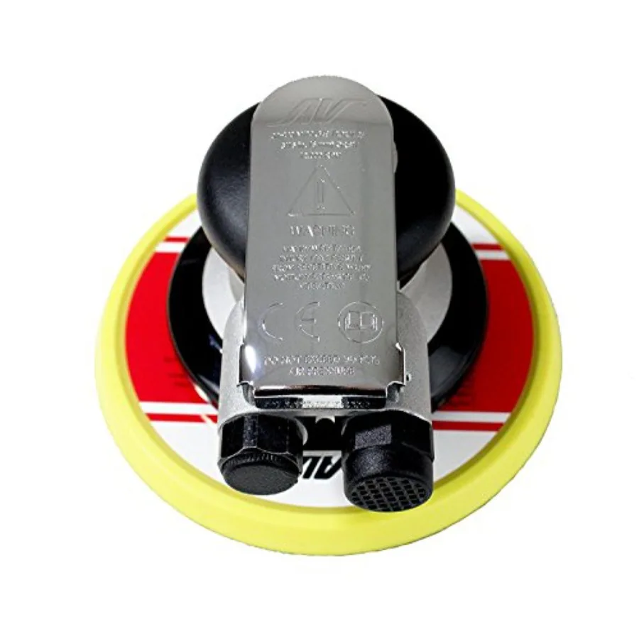 

Промышленная пневматическая эксцентриковая шлифовальная машина без пылеудаления с низкопрофильной опорной тарелкой 1/4 дюйма Воздухозаборник NPT 5 дюймов: 3/16- Hook and