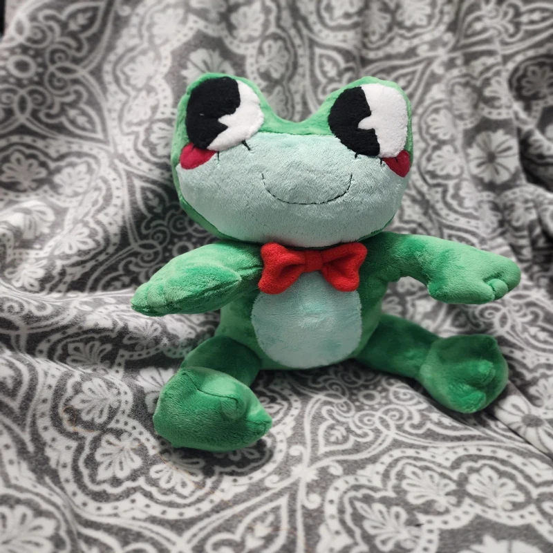 

2026 Hot Sale Ribbit Plush Toy Frog Character Stuffed Animal Soft Plushie Cute Collectible Doll Room Decor Gift for Kids