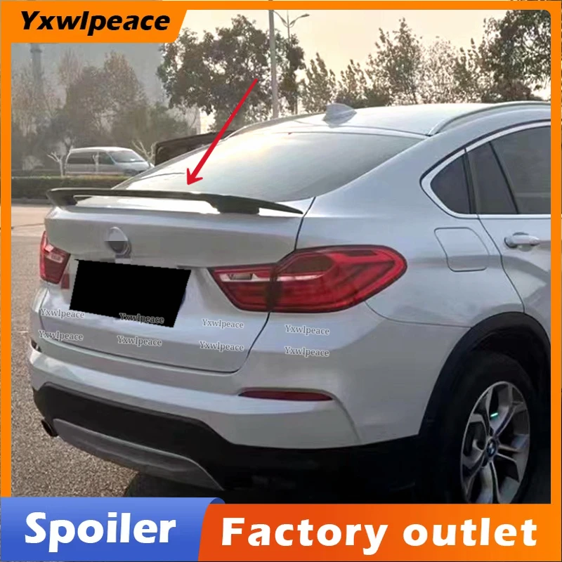 

For BMW X4 F26 Spoiler 2015 2016 2017 2018 High Quality ABS Plastic Unpainted Color Rear Trunk Spoiler Wing Car Accessories