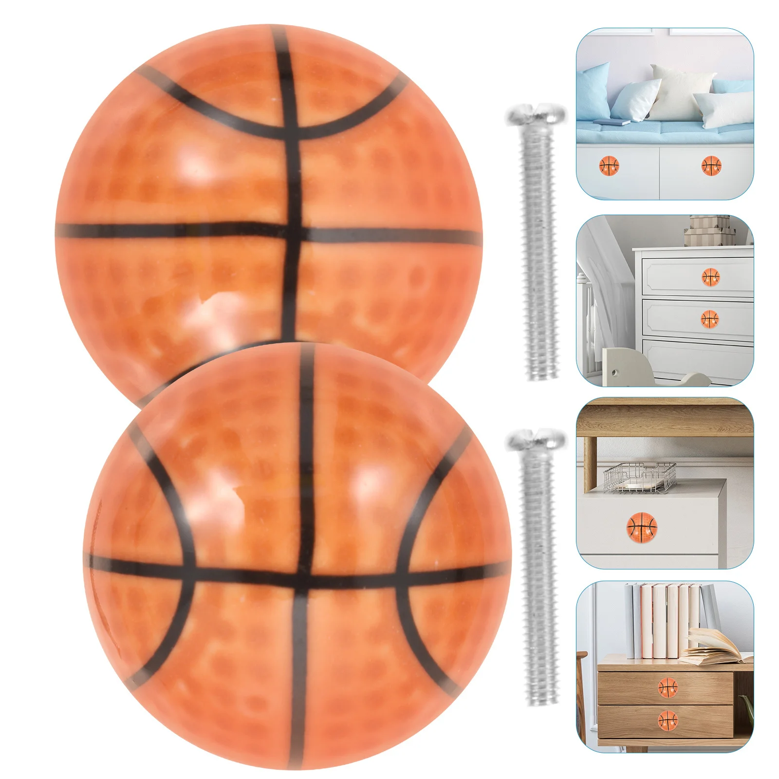 

2Pcs Ceramic Cabinet Knobs Wear-Resistant Compact Drawer Pulls Decorative Handle for Dresser Drawer Cabinet Knob