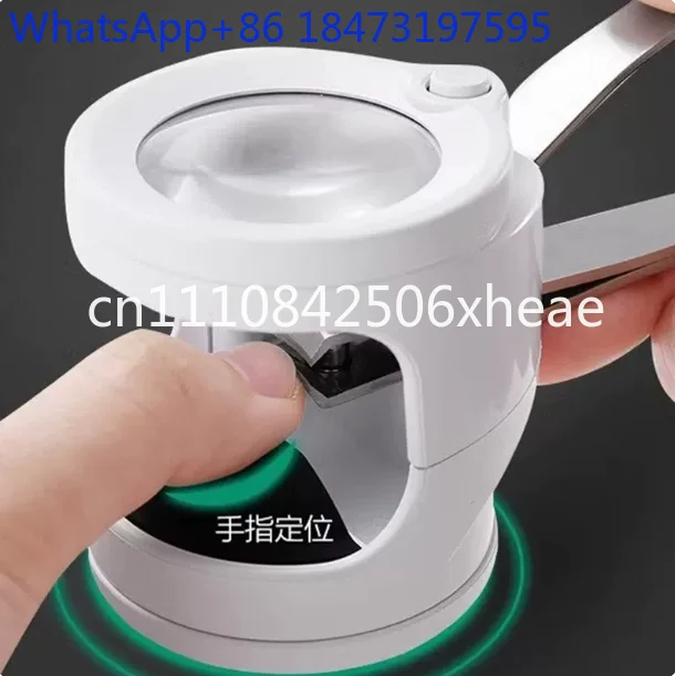 2-in-1 Magnifying Glass Nail Clipper with LED Light - High-Power Illuminated Clippers for Seniors & Baby Care