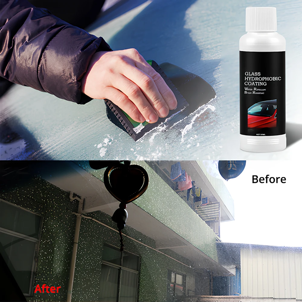 1X Auto Remove Stains Accessories Wash Maintenance Windshield Oil Film Remover 50ML Car Cleaner Agent Glass Stripper Water Spot