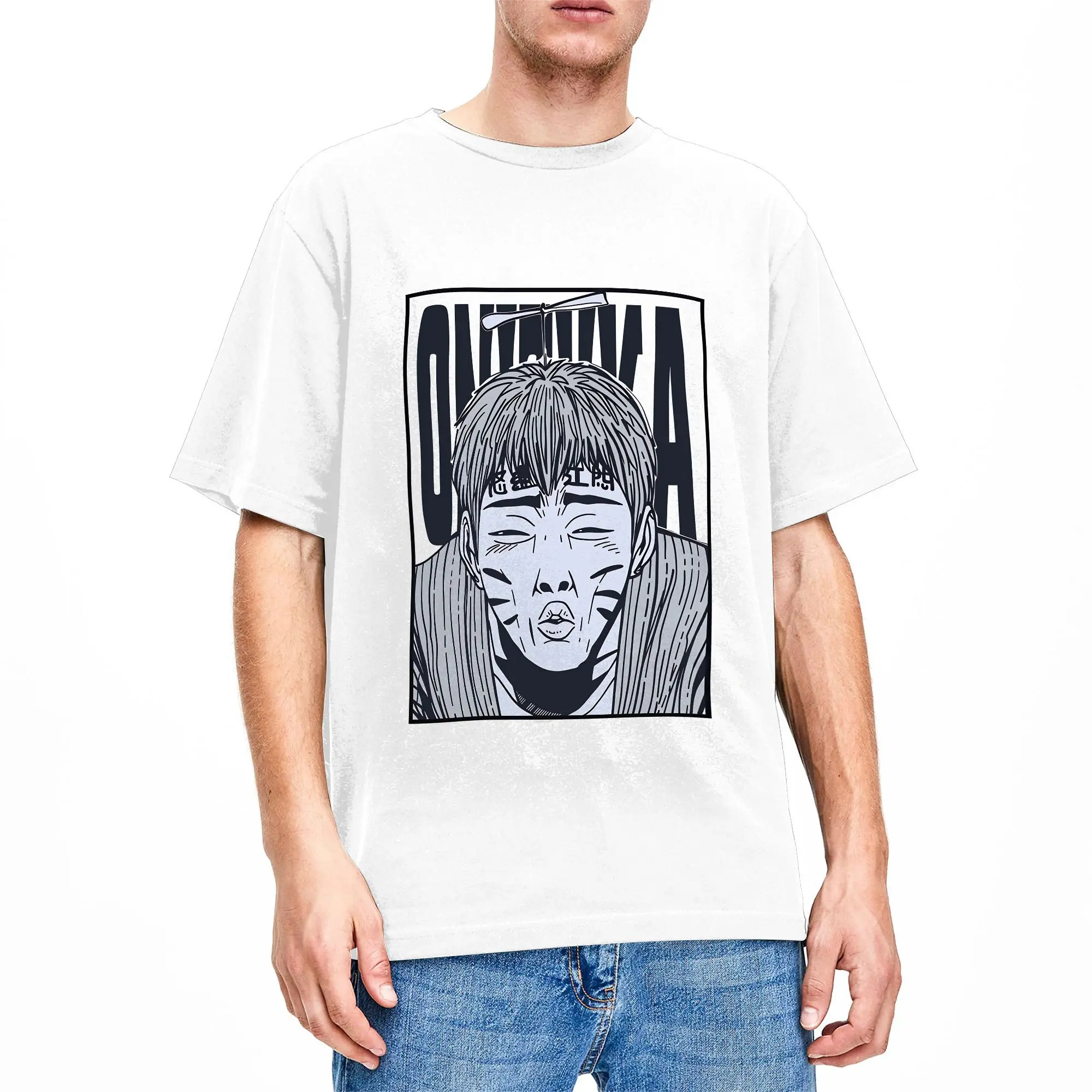 GTO Anime Great Teacher Onizuka  Pure Cotton T-Shirts  Popular Tee Shirt for Male Summer Y2K Basic Casual Short Sleeve Top Tees