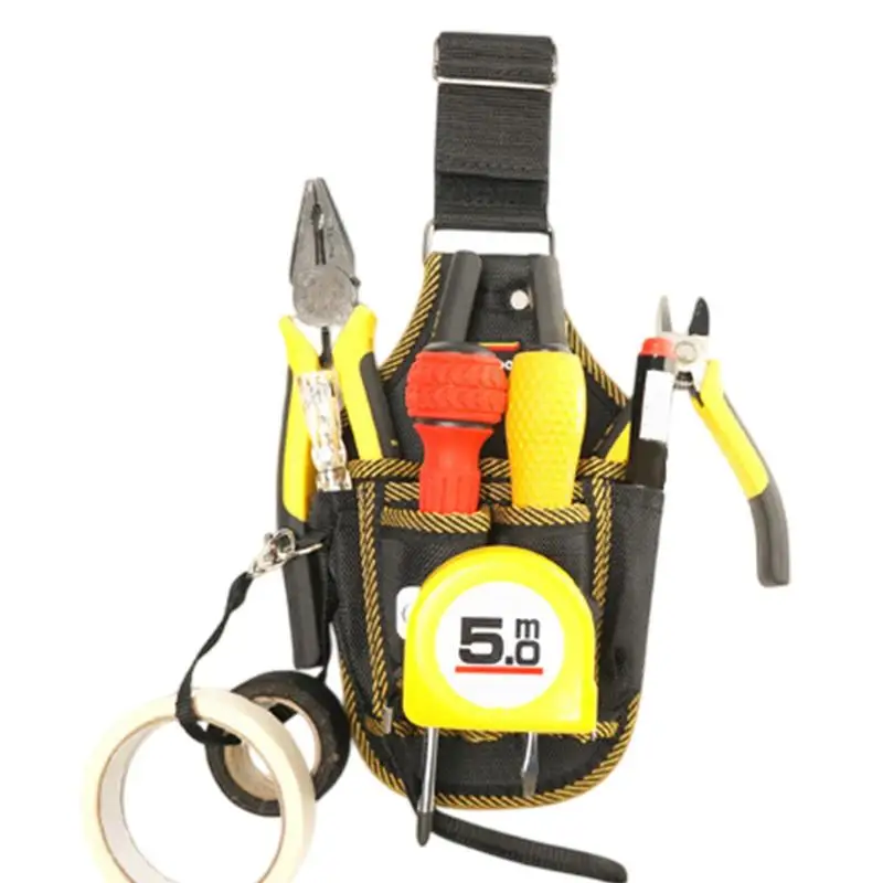 

Tool Belt Bag Carpenter Tool Belt Pouches Utility Hardware Bags Hiking Waist Packs Quick-Release For HVAC Tech