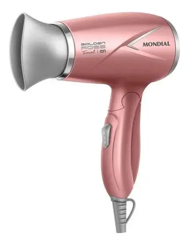 Mondial Portable Hair Dryer 1200W Golden Rose Bivolt