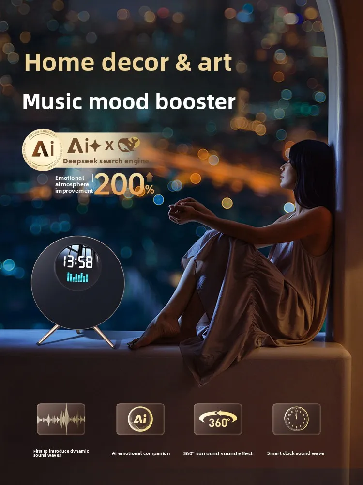 2026 Home Bluetooth Speaker 3D Surround Sound Living Room Decor Wireless HiFi Stereo for Housewarming Gift