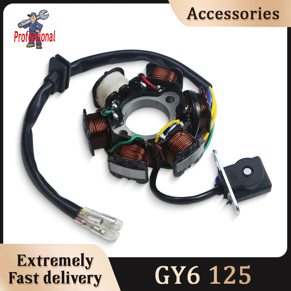 

Motorcycle Ignition Ztator Magneto Coils 139QMB 157QMJ Suitable For GY6 50cc 125cc 150cc Scooter Motorcycles