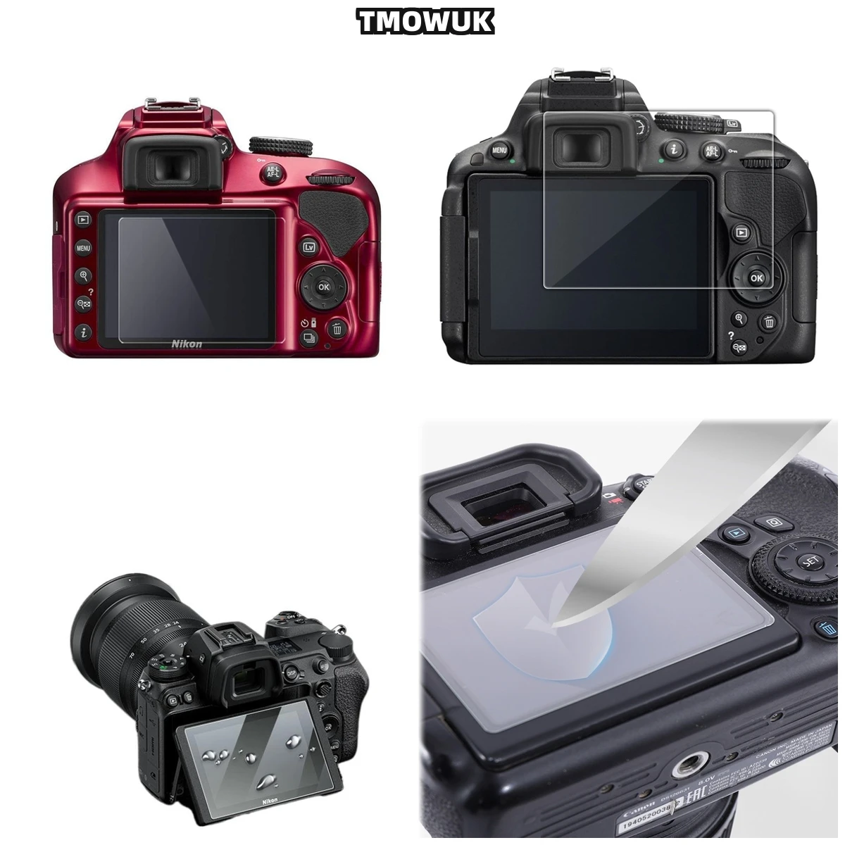 

​​For Nikon D5100 D5200 Anti-Glare Matte Screen Protector - 9H Tempered Glass Privacy Film With Anti-Fog & Shockproof Design​​