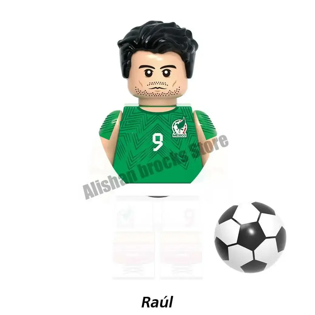 Football Star Series Characters Mini Action Figure Building Blocks Kids Toys For Gifts