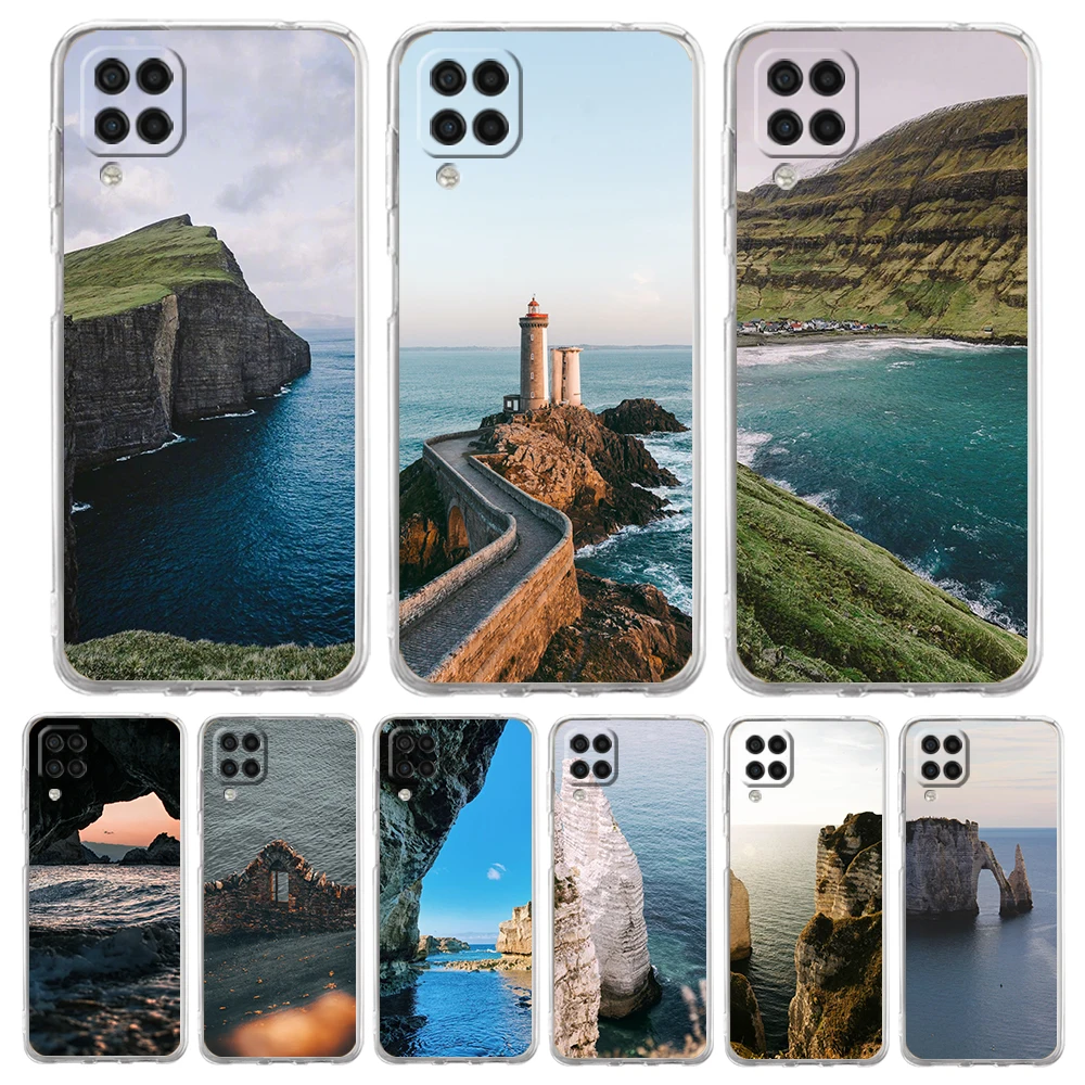 Pretty Strait Landscape Scenery Case for Samsung A17 A13 A15 A25 A35 A37 A57 A51 A55 A71 A41 A23 A53 A73 5G A05s A07 4G Cover