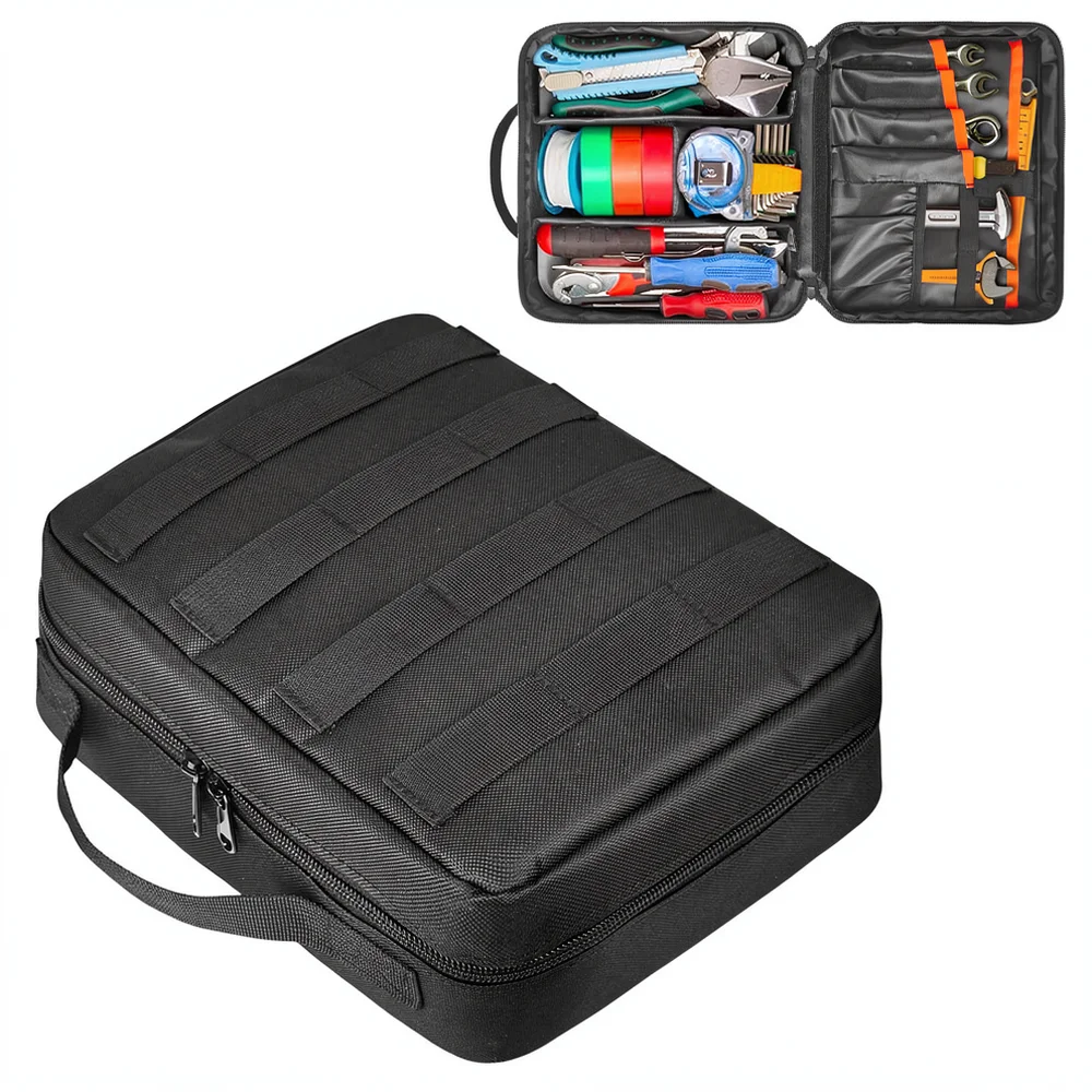 Electrician Tool Pouch Portable Storage Organizer For Repair Hand Tools Durable Polyester Bag Heavy Duty Carrying Case