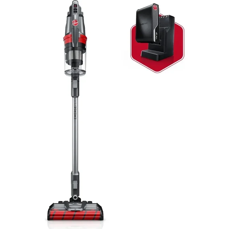 ONEPWR WindTunnel Emerge Pet Cordless Lightweight Stick Vacuum with All-Terrain Dual Brush Roll Nozzle, BH53602V, Silver