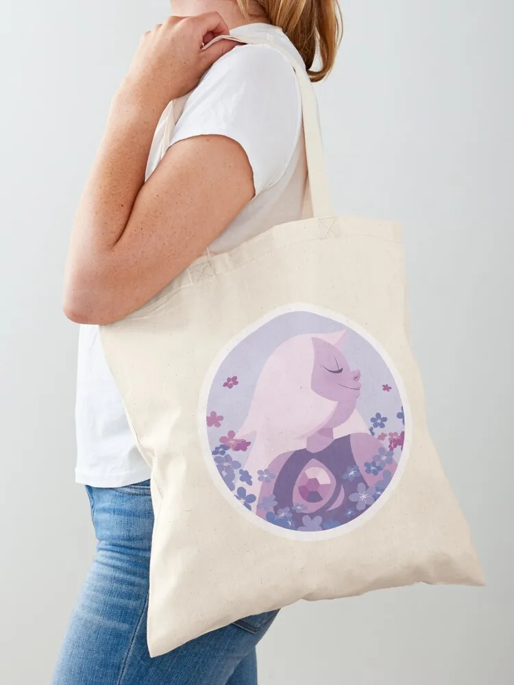 

Pastel Amethyst portrait Tote Bag Woman shopper bag Fabric bag Large bags for women shoping