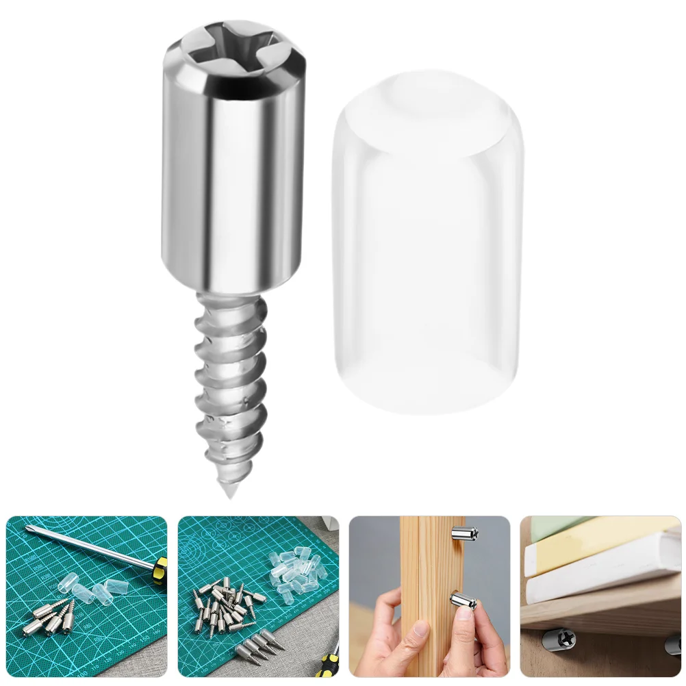 

20 PCS Screw Shelf Holder Bookshelves Cabinet Pins for Partition Pegs Iron Holders Bookshelf Bookcase