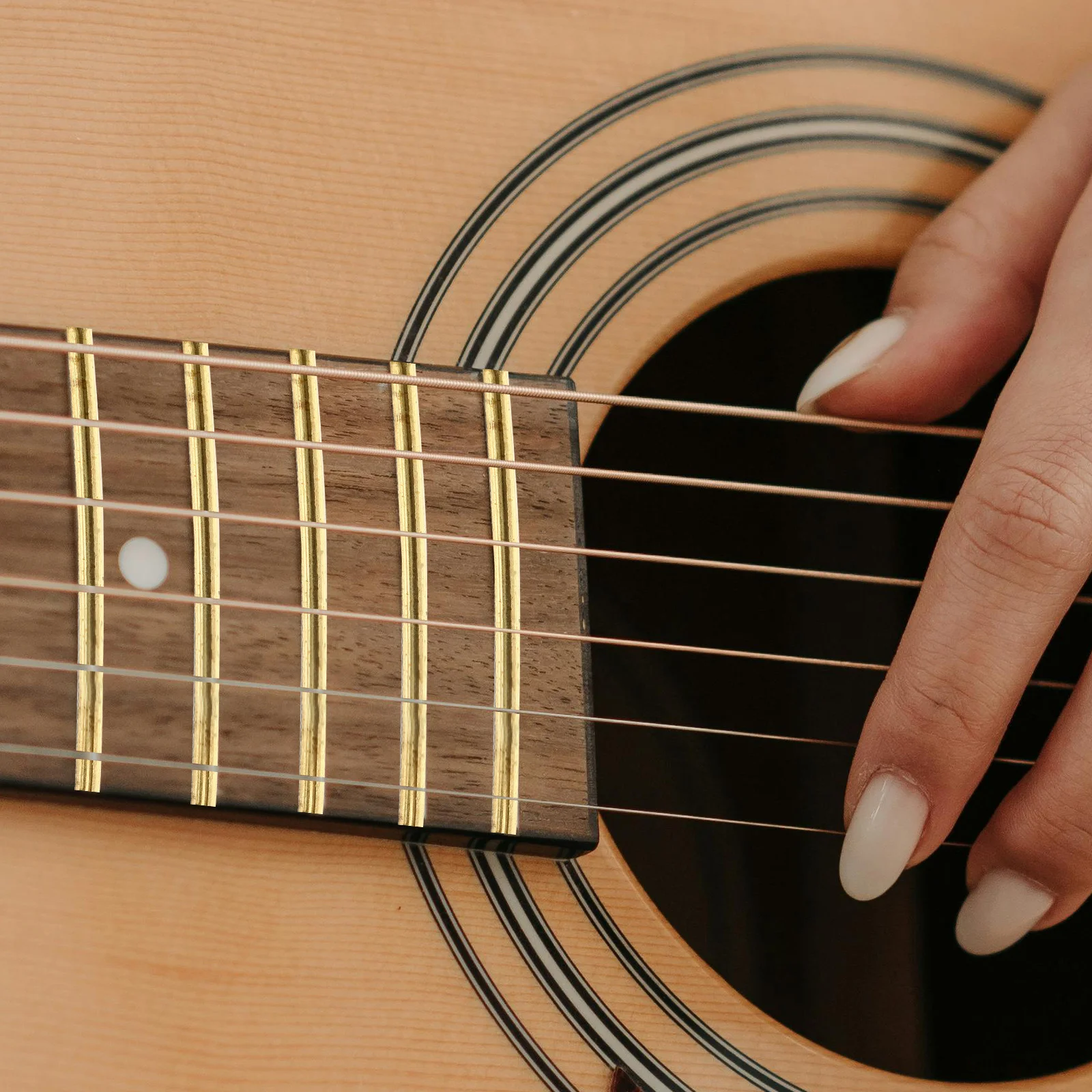 

20pcs Wires Brass White Copper Fret Wire Replacement Set For Electric Acoustic Accessories Fretboard Fret Wire Kit Standard