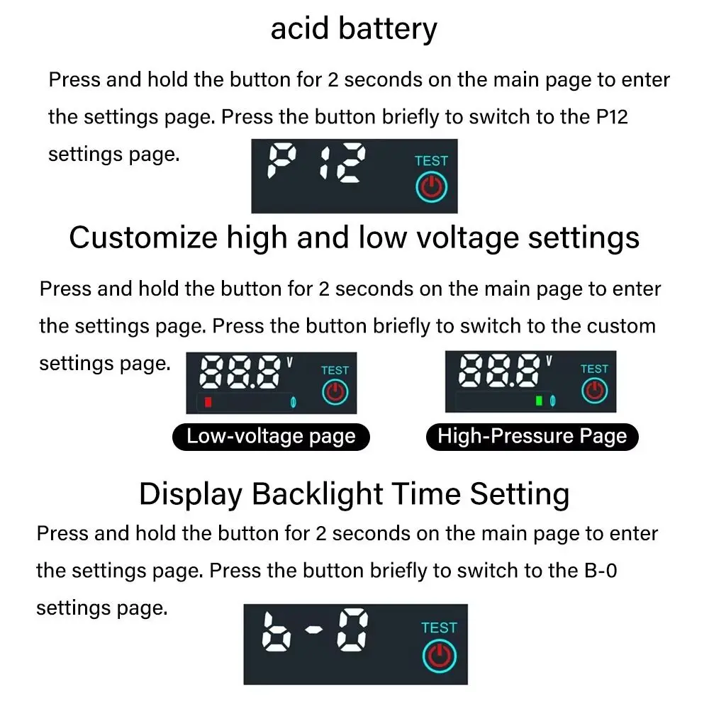 1Pcs DC 7-55V Battery Level Indicator 3S-14S 12V 24V 36V 48V Battery Charge Indicator Board Power-Off Memory Low Voltage Alarm