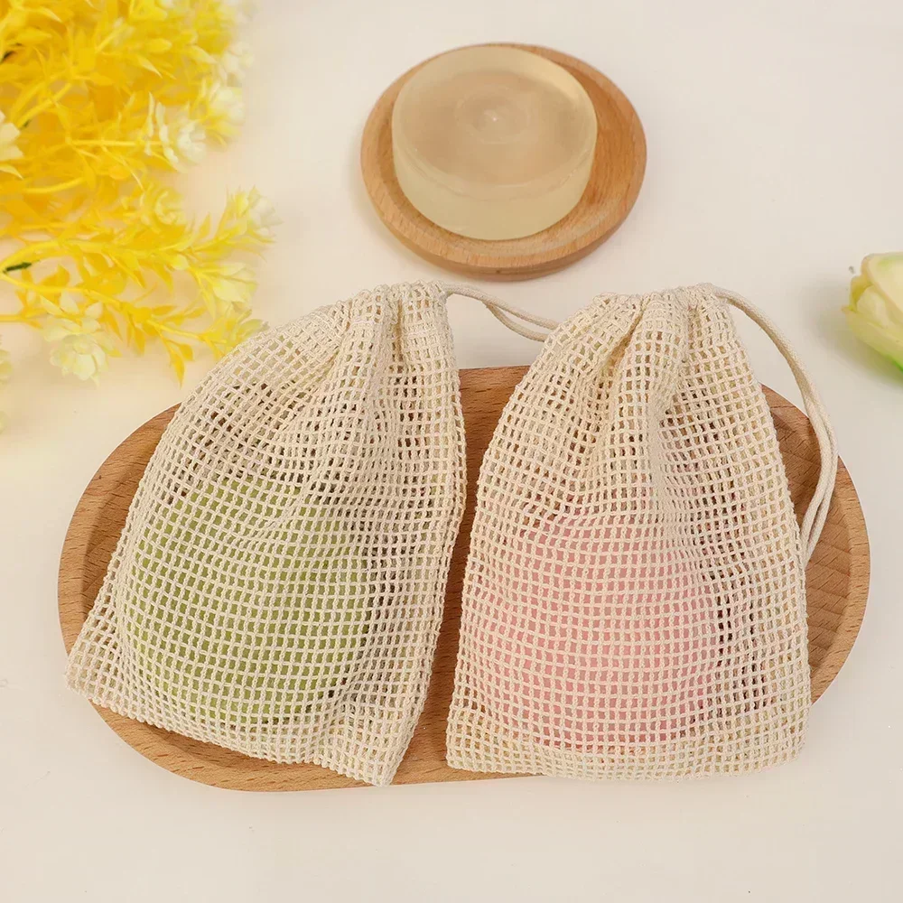 Soap Foaming Net Mesh Bags Bath Washing Tools Body Cleaning Bubble Helper Mesh Deep Cleaning Home Bathroom Exfoliating Supplies