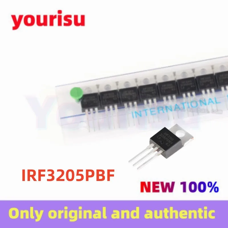 

50Pcs/Lot Original genuine IRF3205PBF IRF3205 TO-220 N channel 55V/110A direct plug MOSFET field effect tube