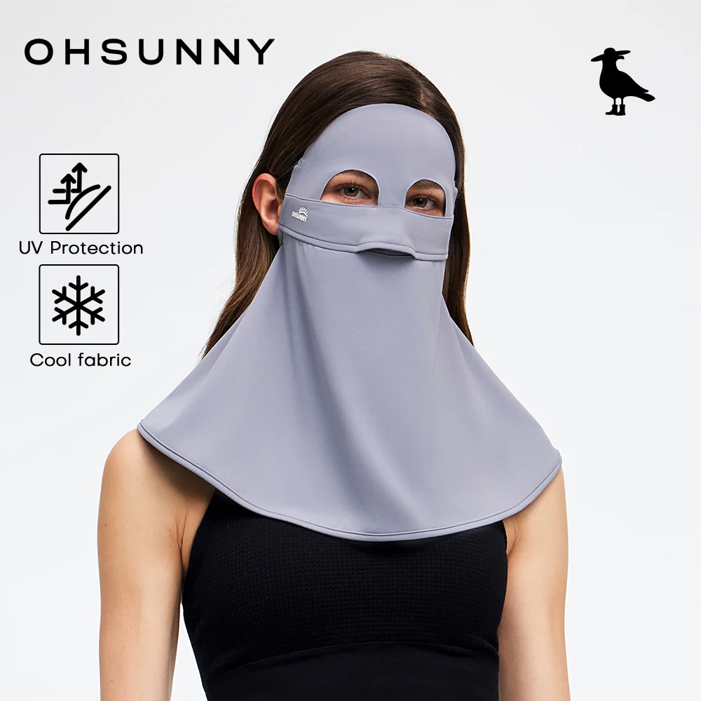 

OhSunny Hiking Face Scarves Neck Gaiter for Men Women,UV Protection Cooling Feeling Breathable Mask with Adjustable Ear Loops