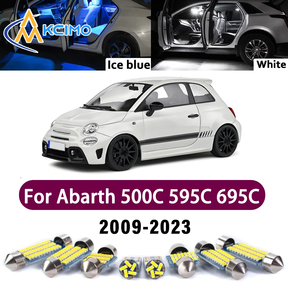 

New Canbus Interior Reading Dome Vanity Light Kit For Abarth 500C 595C 695C 2009-2023 Premium Easy Install Mirror Reading Lights