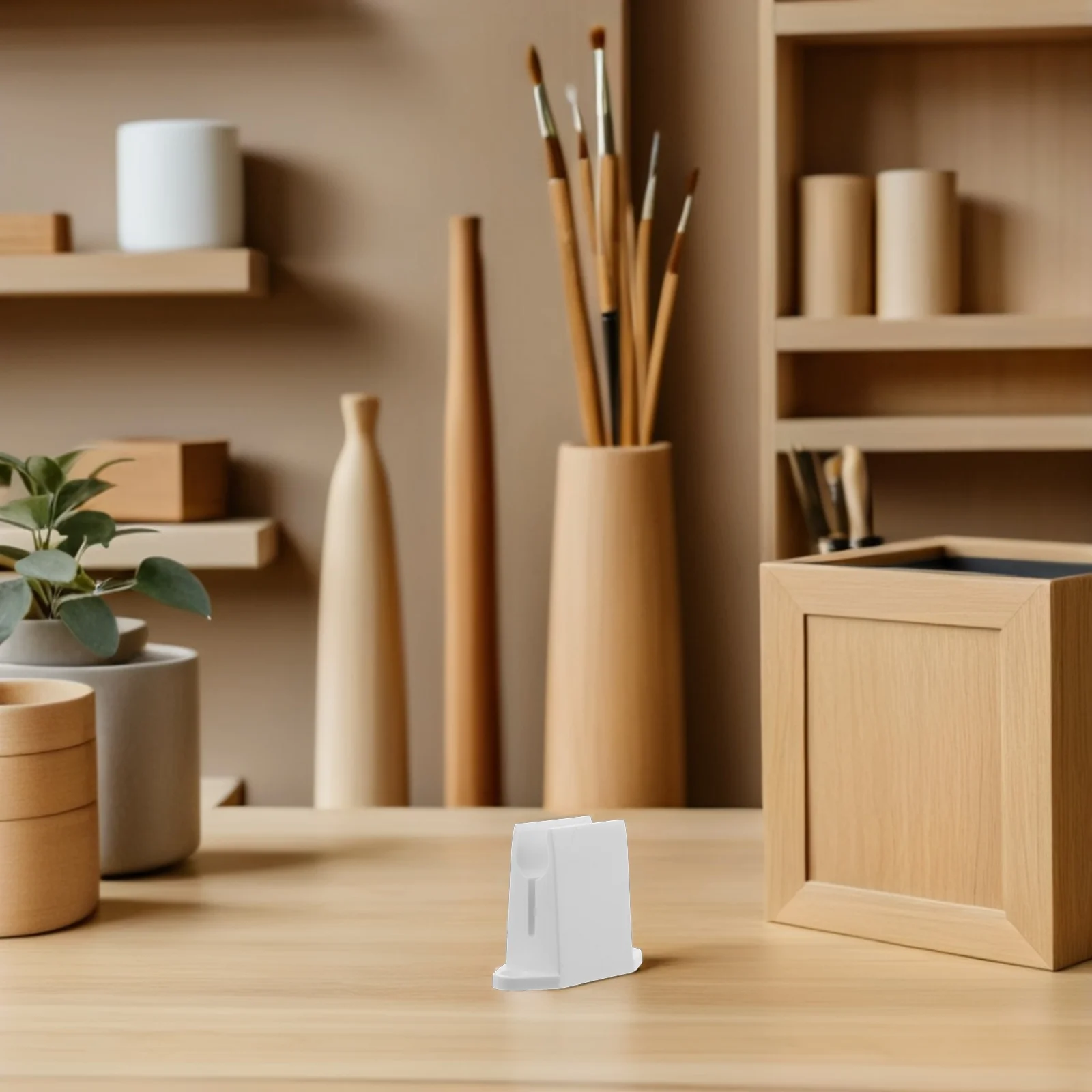 

6Pcs Roller Shutter Crank Handle Bracket Wall-Mounted Plastic Support 13Mm White Crank Storage Clip Replacement for Awning and