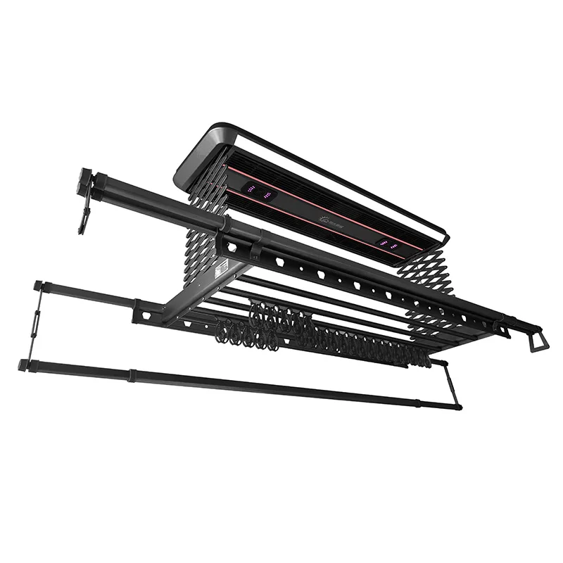 Smart Electronic Indoor Ceiling Rack Foldable Aluminum Electric Clothes Dryer with Heating and Remote Control for Home Balcony
