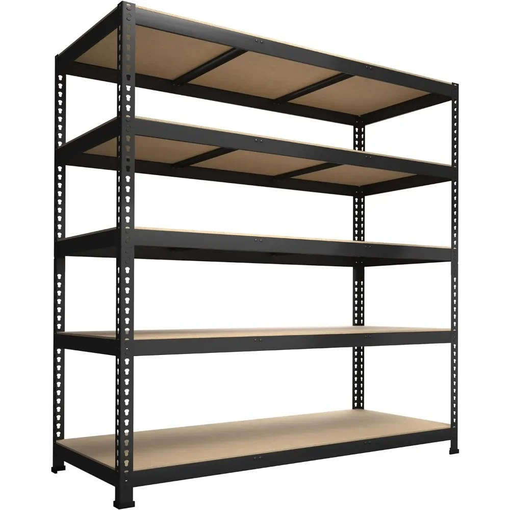 Large Heavy Duty Storage Shelves - 5 Tier Adjustable Metal Storage Utility Rack for Warehouse Pantry Closet Equipment rack