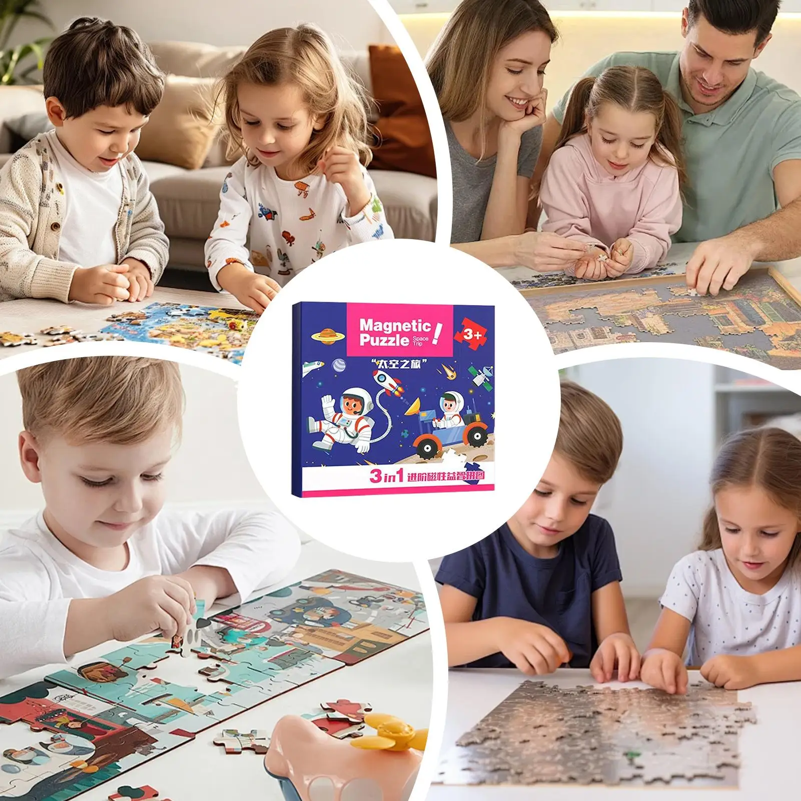 Magnetische Szene Puzzles Spiele für Kinder Beschäftigt Ruhig Cartoon Tier Puzzle Buch Baby Pädagogisches Montessori Spielzeug kinder Geschenke