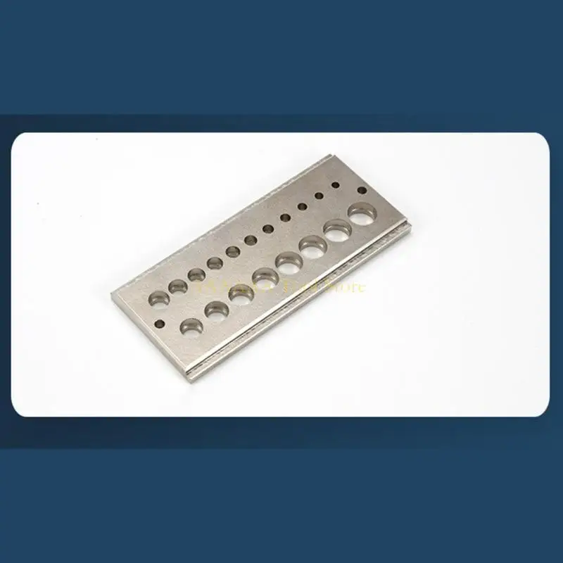 Pelat baja A2BE dengan lubang dari 1/8 inci hingga 5/8 inci untuk kayu keras kayu