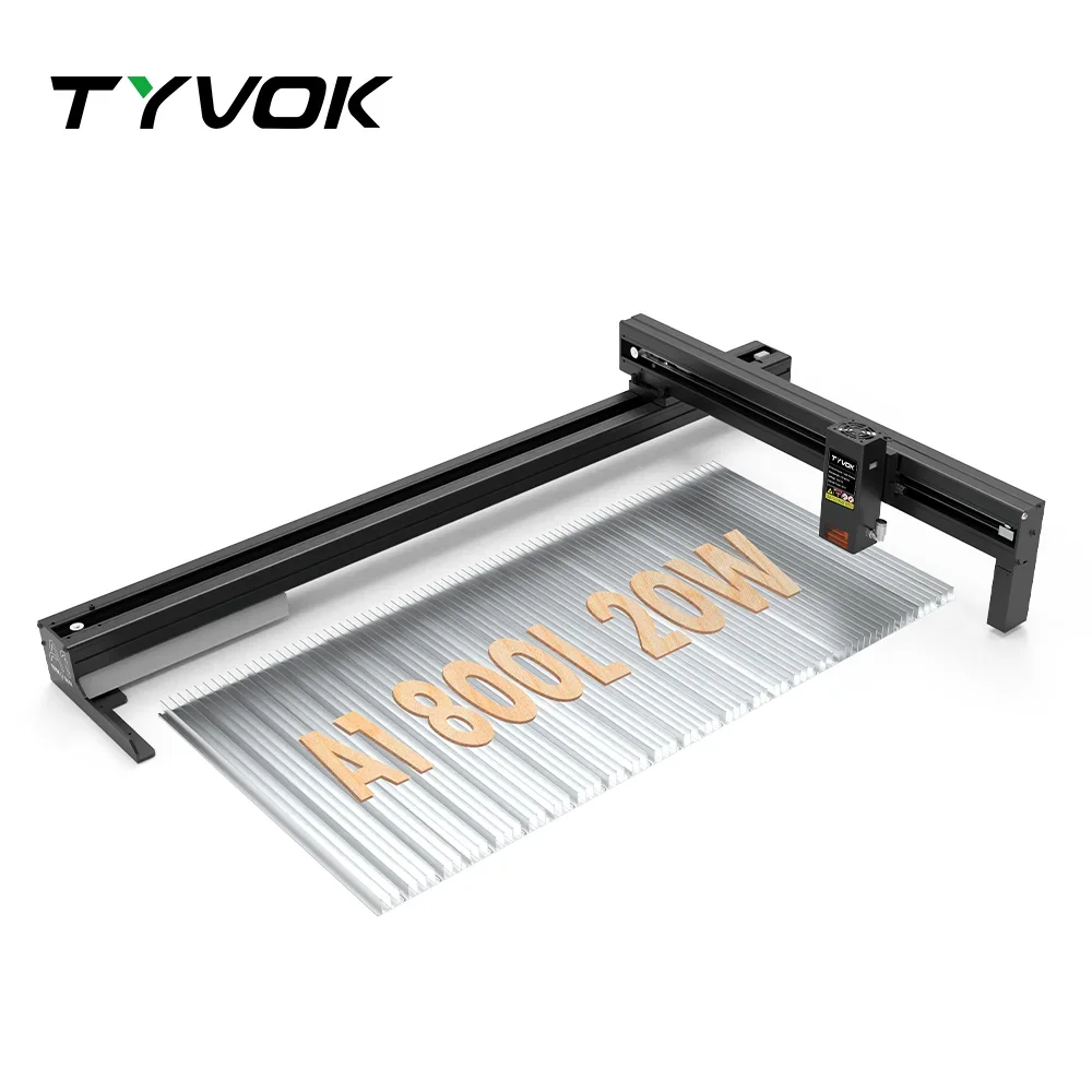 Tyvok Laser Engraver Machine Spider A1 800L Foldable DIY Laser Cutting & Engraving Machine Wireless Control Work Area 800*400mm