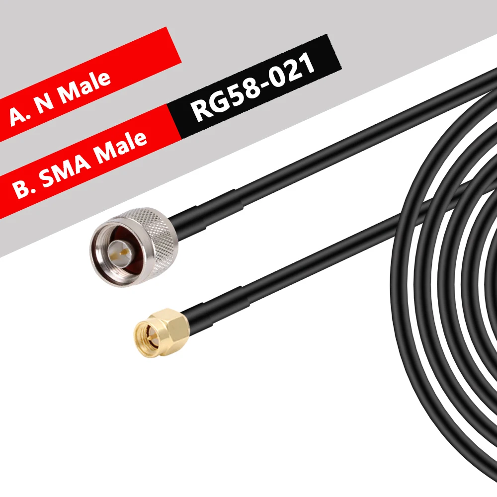 N Type To SMA RPSMA Male Female Connector Crimp for RG58 Coax Extension Jumper Pigtail Cable L16 N To SMA Fast Delivery Brass RF