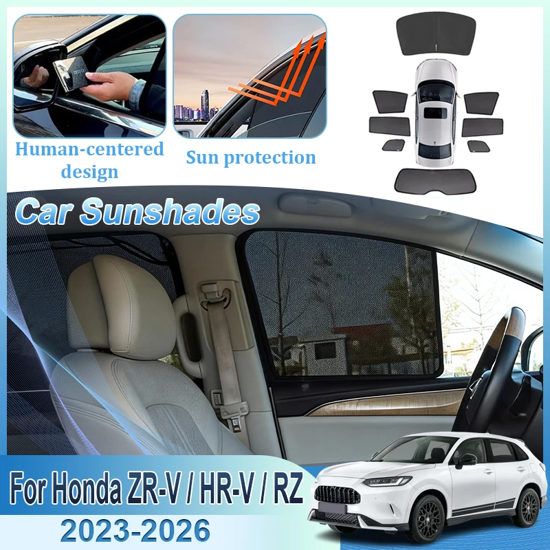 

Солнцезащитный козырек для Honda ZR-V HR-V RZ 2023 2024 2025 2026, дышащая сетчатая шторка на лобовое стекло, защита от солнца, автоаксессуары