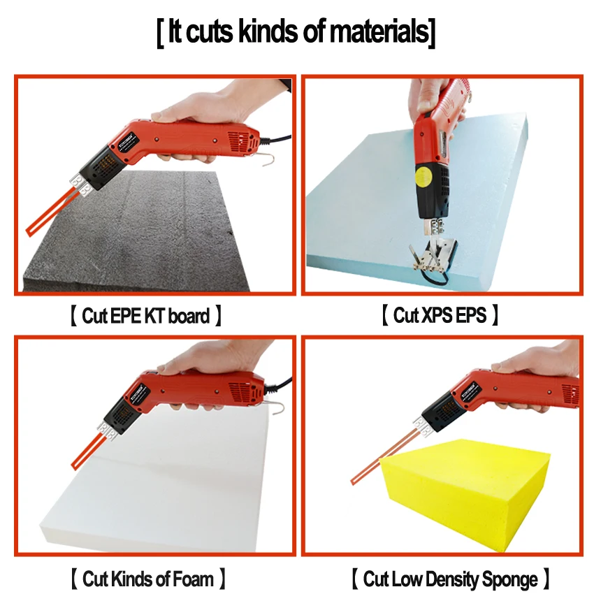 Air Cooled Styrofoam Cutter Foam Sponge EPE Grooving Carve Polystyrene Board Slotting foam Hot Cutting Tool Electric Hot Knife