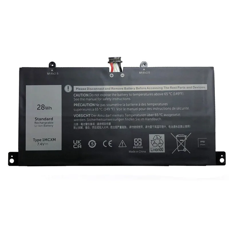 New 7.4V 28Wh 1MCXM Laptop Battery 4Cell for Dell Latitude 11 5175 E5175 5179 E5179 Mobile Keyboard dok K12 G3JJT 21CP3/52/93-2