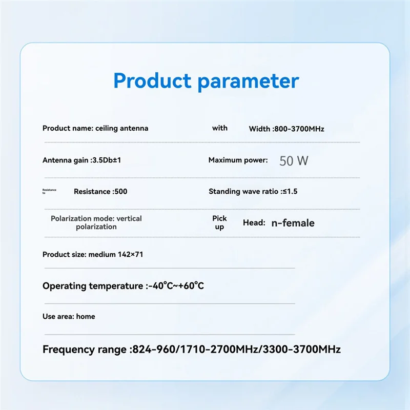 

A32T-4G LTE Ceiling Antenna GSM Ceiling Antenna 2G External Antenna Formobile Signal Booster Andamplifier