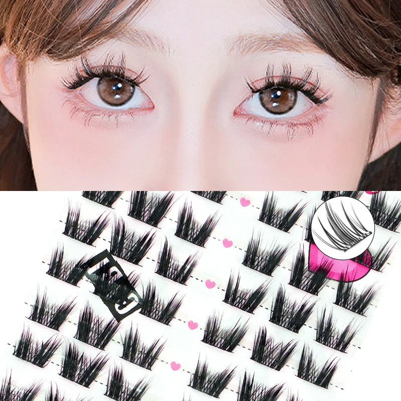 Zelfklevende wimpers Vlindervimers Geen lijm Individuele wimpers Zachte wimperclusters Herbruikbare zelfklevende wimpers